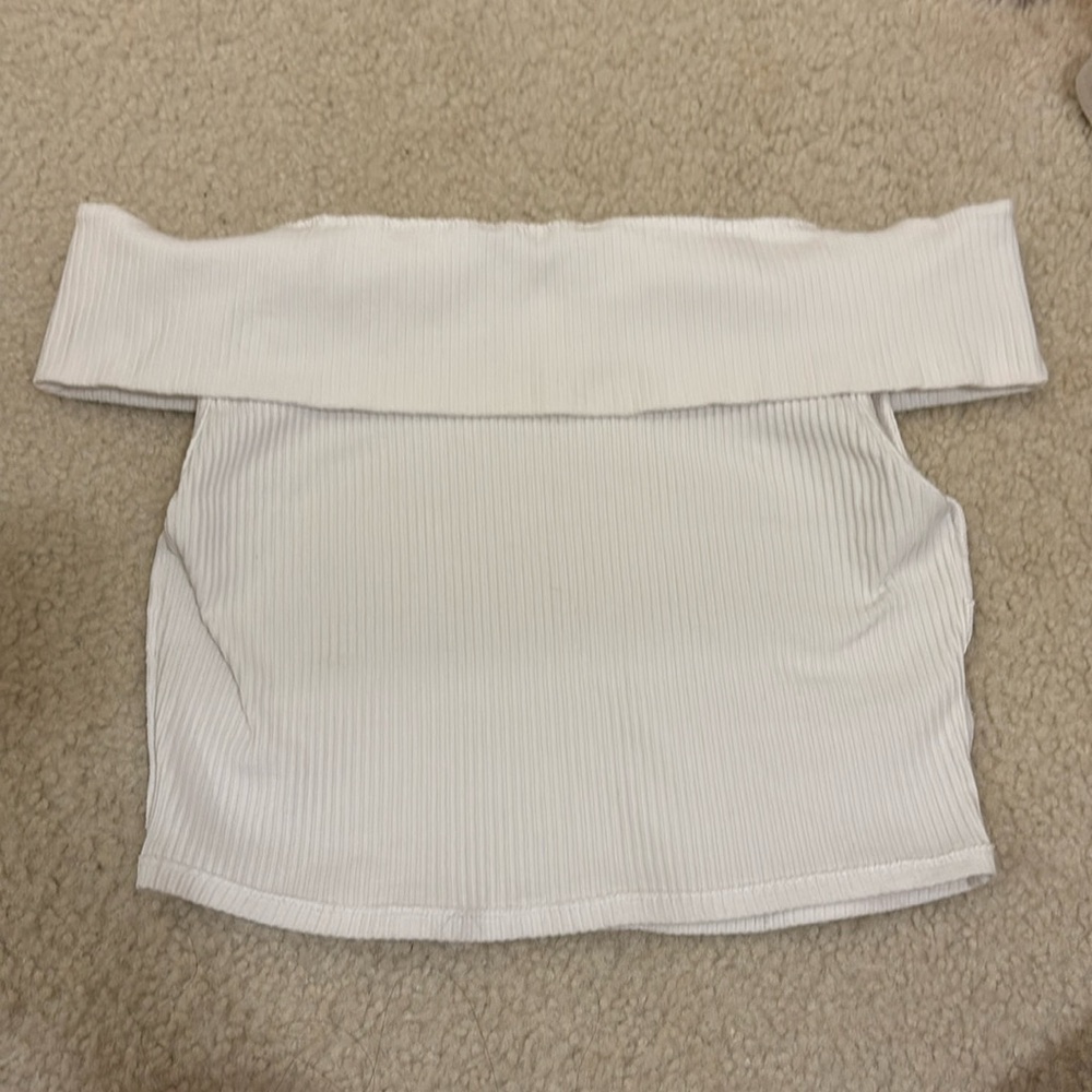 White Zara top